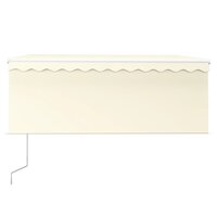 Luifel automatisch uittrekbaar met rolgordijn 3x2,5 m cr&egrave;me 3