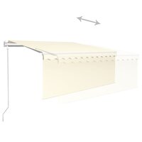 Luifel automatisch uittrekbaar met rolgordijn 3x2,5 m cr&egrave;me 4