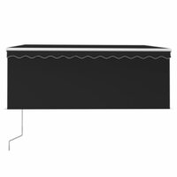 Luifel automatisch uittrekbaar rolgordijn 3,5x2,5 m antraciet   3