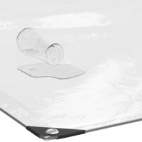 Doorzichtig zeildoek met zeilringen 1x10 m polyethyleen 6