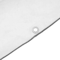 Doorzichtig zeildoek met zeilringen 1x10 m polyethyleen 8