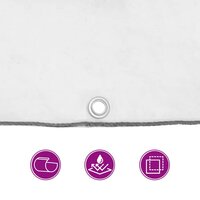 Doorzichtig zeildoek met zeilringen 3x5 m polyethyleen 9