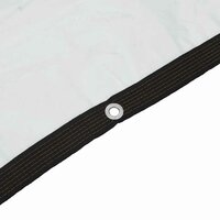 Doorzichtig zeildoek met zeilringen 1x6 m polyethyleen 7