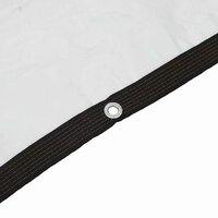 Doorzichtig zeildoek met zeilringen 1x12 m polyethyleen 7