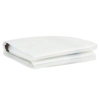 Doorzichtig zeildoek met zeilringen 2x2 m polyethyleen 3