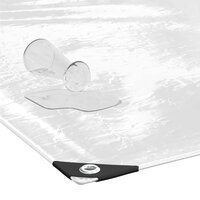 Doorzichtig zeildoek met zeilringen 1x3 m PVC 5