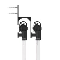 Doos met onderdelen voor schuifdeur 183 cm staal zwart 9