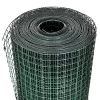 Kippengaas 10x1 m gegalvaniseerd staal met PVC-coating groen 3