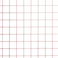 Kippengaas 10x1 m staal met PVC coating rood 4