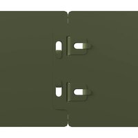 Gazonranden 10 st 10x103 cm koudgewalst staal olijfgroen 7