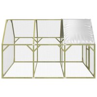 Kippenhok 268x300x190 cm ge&iuml;mpregneerd massief grenenhout 4