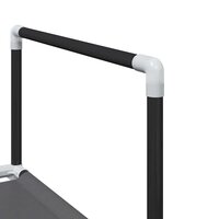 Schoenenrekken 2 st 33x33x174 cm vliesvrij 10-laags zwart 8