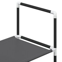 Schoenenrek 4-laags 44x28x77 cm nonwoven stof zwart 7