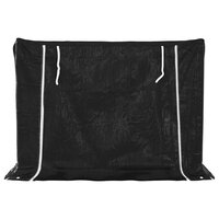 Haardhoutrek met regenhoes 151x60,5x110,5 cm staal 4