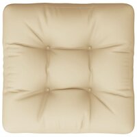Palletkussen 58x58x10 cm stof beige 6