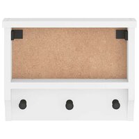 Wandkapstok SANDNES wit 45x12x35 cm massief grenenhout 5