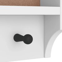 Wandkapstok SANDNES wit 45x12x35 cm massief grenenhout 9