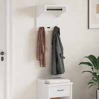 Wandkapstok SANDNES wit 43x30x42 cm massief grenenhout 3