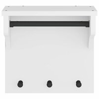 Wandkapstok SANDNES wit 43x30x42 cm massief grenenhout 5