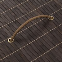 Wasmand ovaal bamboe donkerbruin  4