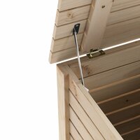 Wasmand met wielen RANA 45x45x64 cm massief grenenhout 8