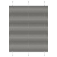 Pliss&eacute; rolgordijn 105x100 cm stofbreedte 104,4 cm antraciet 2