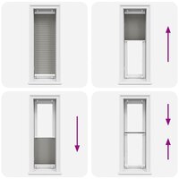 Pliss&eacute; rolgordijn 50x150 cm stofbreedte 49,4 cm antraciet 7