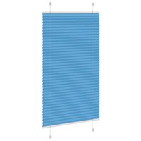 Pliss&eacute; rolgordijn 70x100 cm stofbreedte 69,4 cm polyester blauw 4