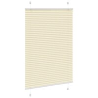Pliss&eacute; rolgordijn 100x100 cm stofbreedte 99,4cm polyester cr&egrave;me 3