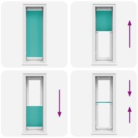 Pliss&eacute; rolgordijn 50x150 cm stofbreedte 49,4 cm petrol groen 5