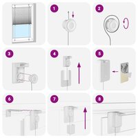 Pliss&eacute; rolgordijn 90x200 cm stofbreedte 89,4 cm petrol groen 6