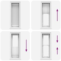 Pliss&eacute; rolgordijn 45x150 cm stofbreedte 44,4 cm polyester wit 7