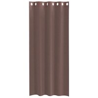 Gordijnen Voile met doorvoertules 2 st 140x245 cm bruin 4