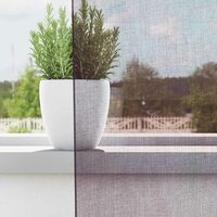 Gordijnen voile met doorvoertules 2 st 140x300 cm paars 3