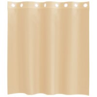 Gordijnen Voile met doorvoertules 2 st zand 4