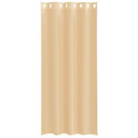 Gordijnen Voile met doorvoertules 2 st zand 4