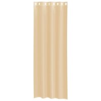 Gordijnen Voile met doorvoertules 2 st zand 4