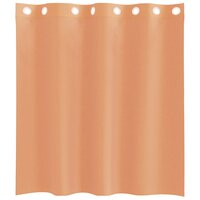 Gordijnen voile met doorvoertules 2 st terracotta 4