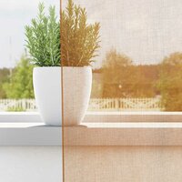 Gordijnen voile met doorvoertules 2 st terracotta 3