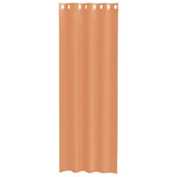 Gordijnen voile met doorvoertules 2 st terracotta 4