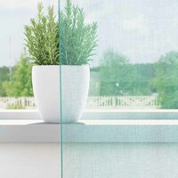 Gordijnen voile met doorvoertules 2 st turkoois 3