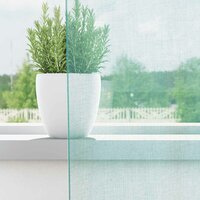 Gordijnen voile met doorvoertules 2 st turkoois 3