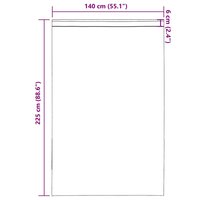 Gordijnen voile met roedezakken 2 st bruin 9