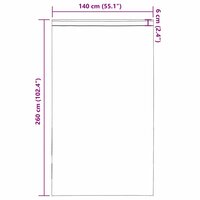 Gordijnen voile met roedezakken 2 st bruin 9