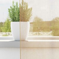 Gordijnen voile met roedezakken 2 st zand 3