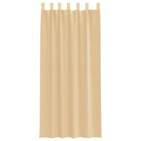 Gordijnen voile met roedezakken 2 st zand 4