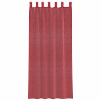 Gordijnen voile met roedezakken 2 st wijnrood 4