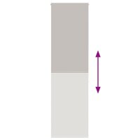 Doucherolgordijn 60x240 cm stofbreedte 56 cm 5