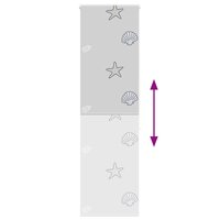 Doucherolgordijn 70x240 cm stofbreedte 66 cm 5