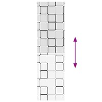 Doucherolgordijn 80x240 cm stofbreedte 76 cm 5